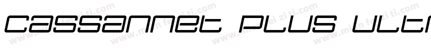 Cassannet Plus Ultra字体转换